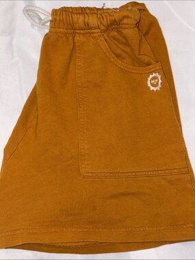 Big Bug Drawstring Pocket Shorts - Mustard XS